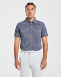 Camo Polo - Slate Bleu