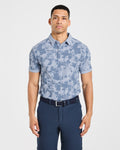Precision Splatter Polo - Muted Slate