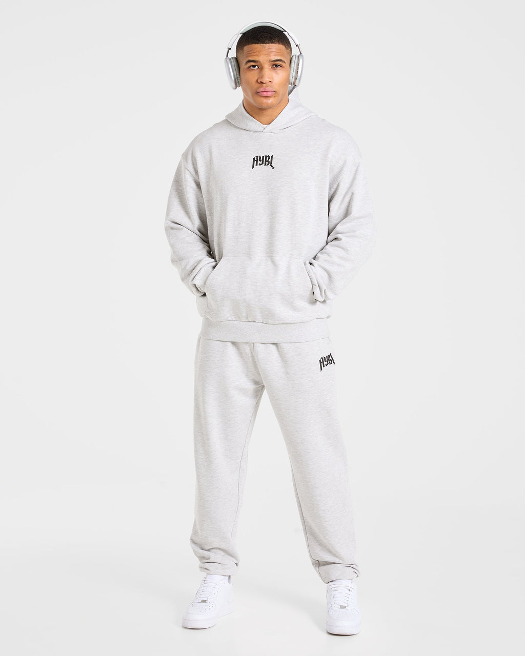 Heavy Lifting Gothic Oversized Joggers - Gris Marl