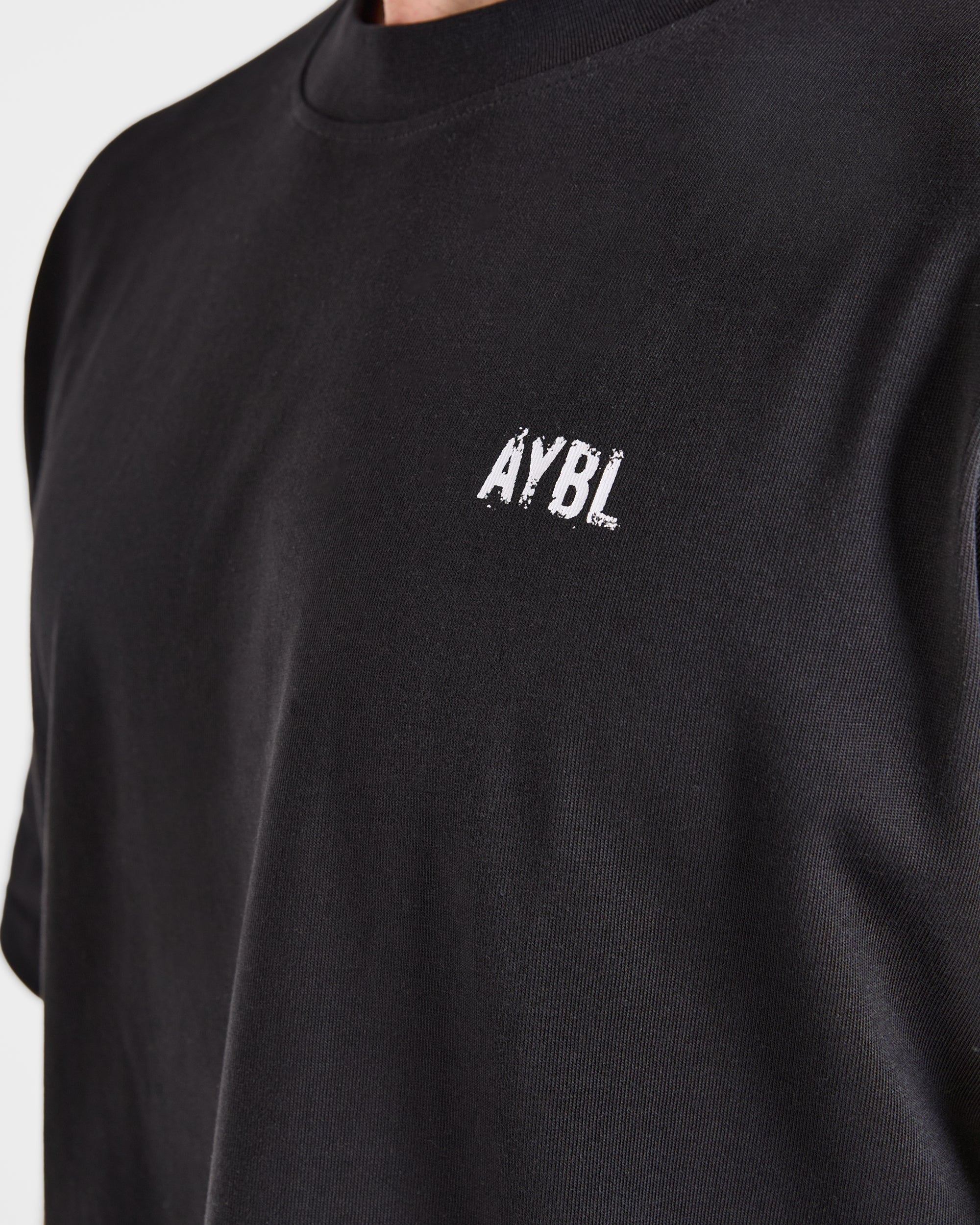 Gym Chalk Oversized T Shirt - Noir