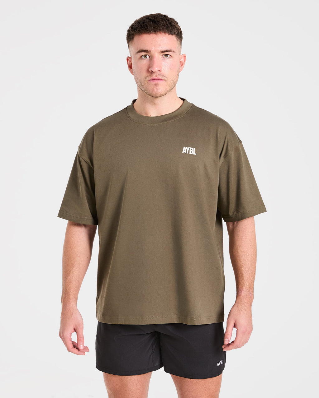 AYBL Iron Club Oversized T Shirt - Olive Vert