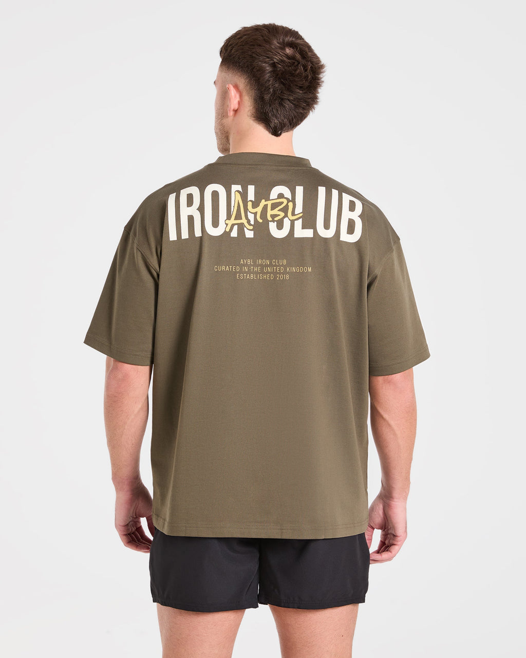 AYBL Iron Club Oversized T Shirt - Olive Vert