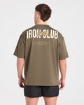 AYBL Iron Club Oversized T Shirt - Olive Vert