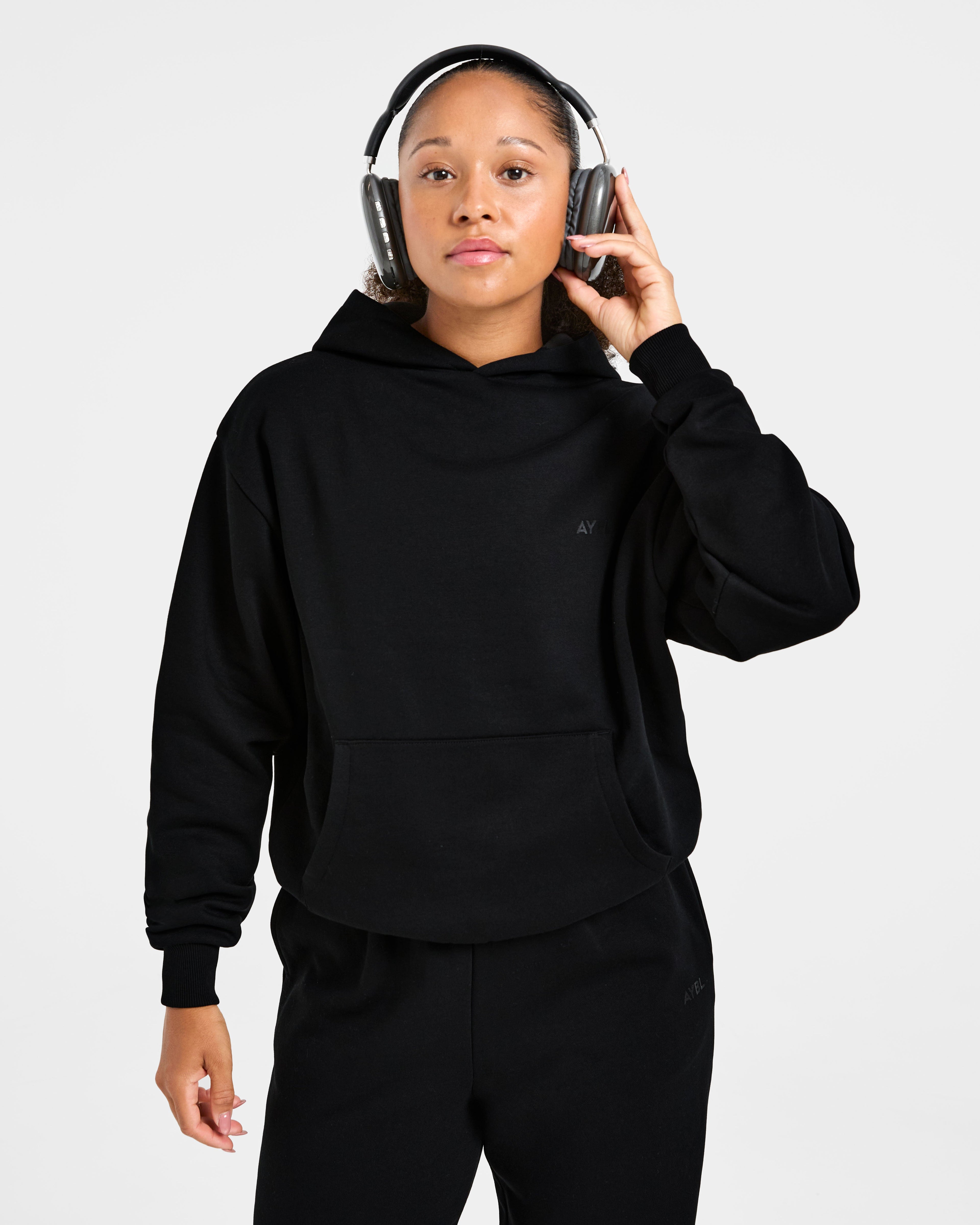 Lifestyle Oversized Hoodie - Noir