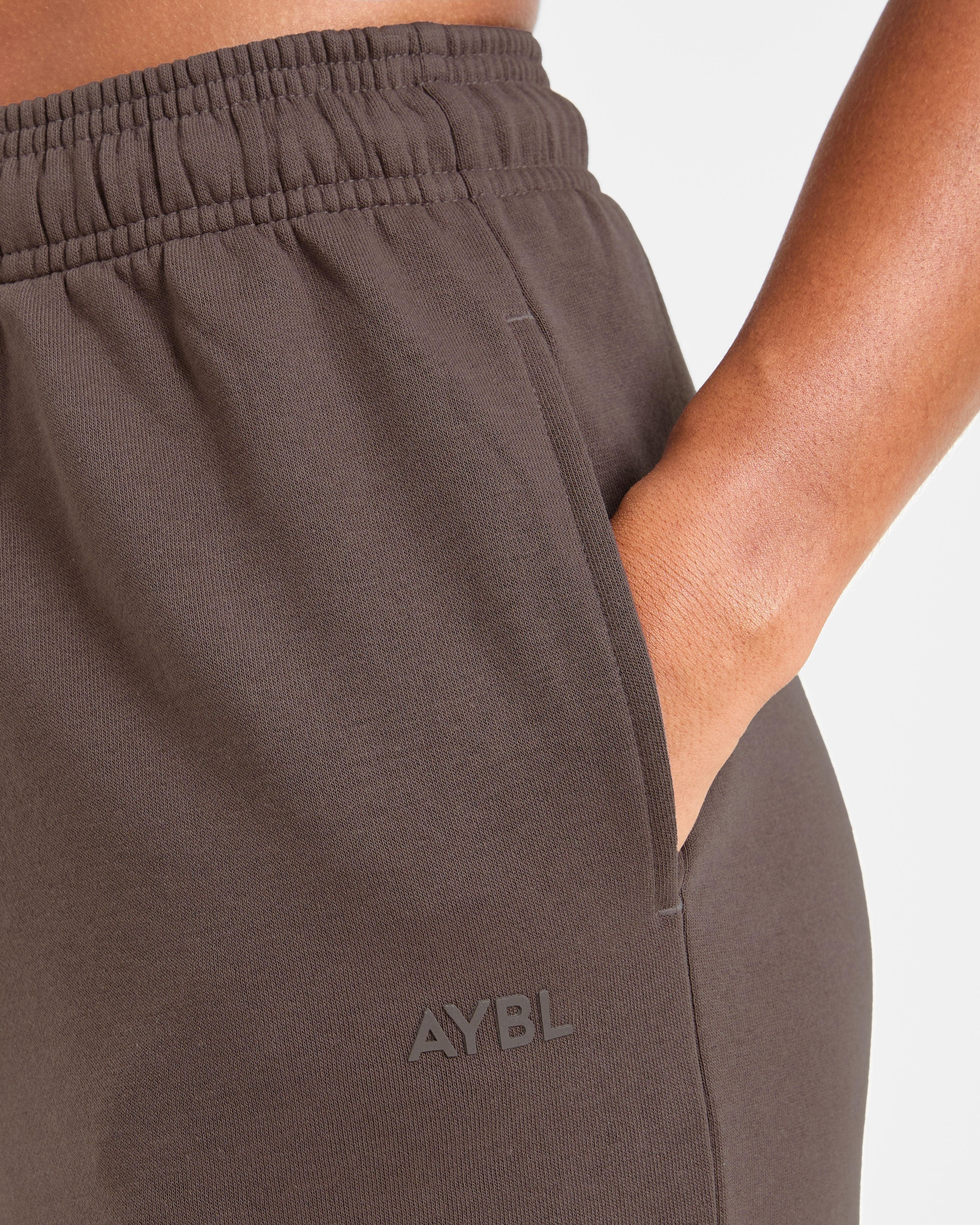 Lifestyle Oversized Straight Leg Joggers - Umber Marron