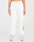 Athletics Dept Oversized Joggers - Off Blanc