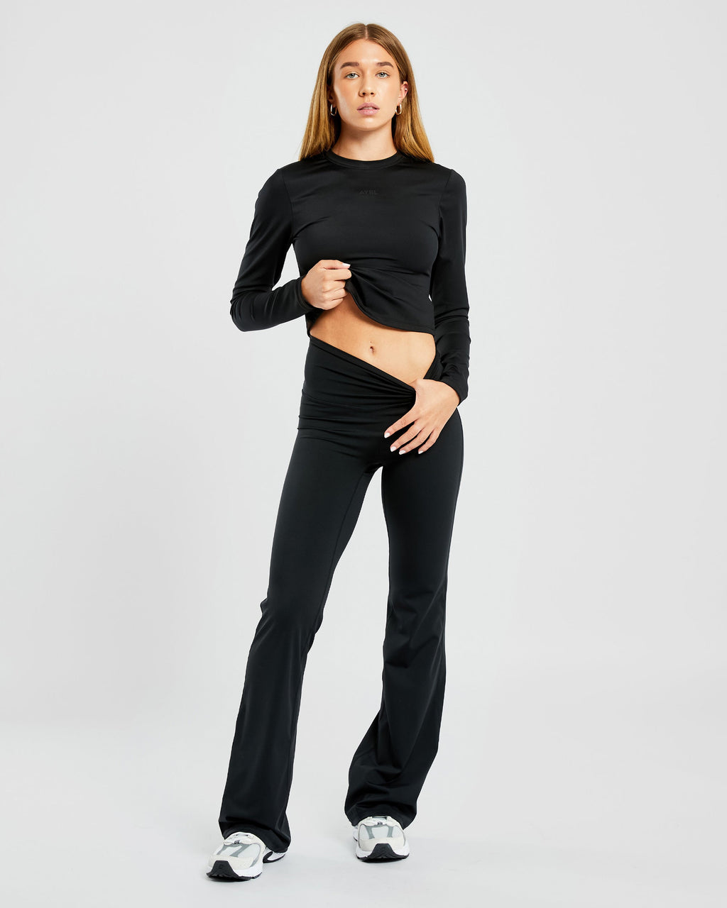 Sculpt Long Sleeve Top - Noir