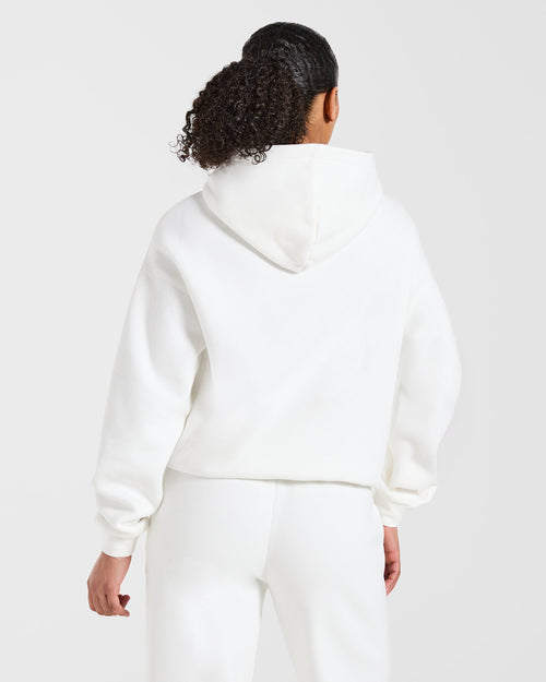 AYBL Club Oversized Hoodie - Off Blanc/Forest Vert