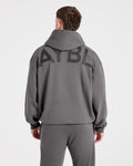 Essential Oversized Graphic Hoodie - Charcoal