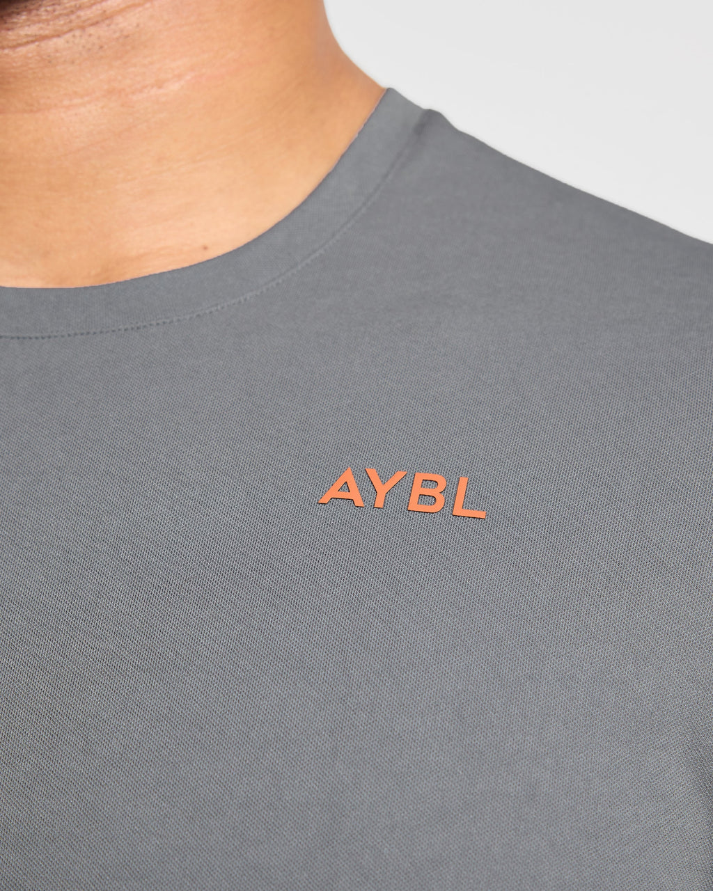 Active T Shirt - Charcoal/Orange