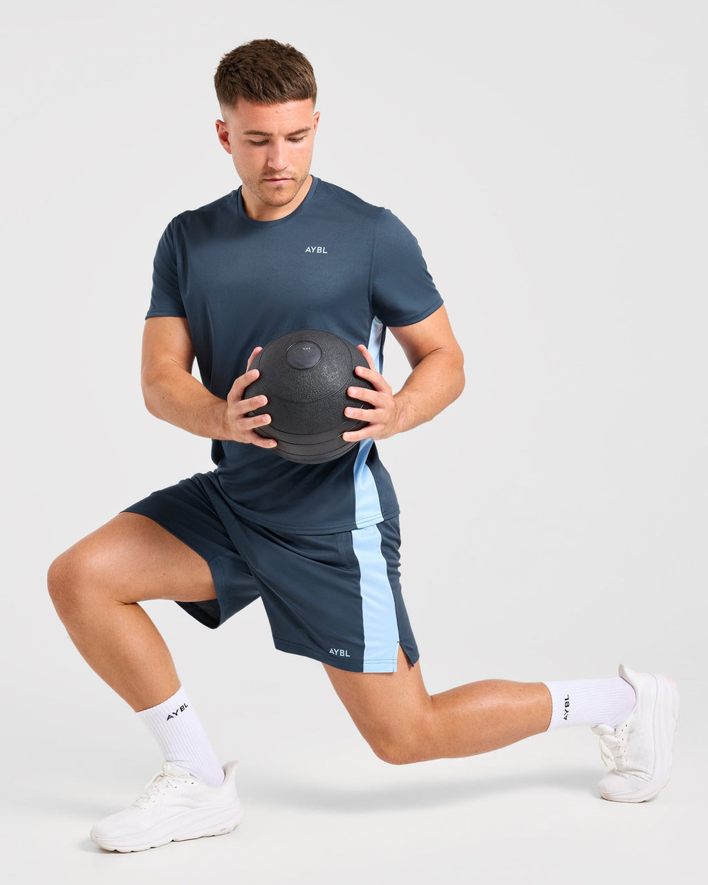 Active Shorts - Muted Navy/Light Bleu