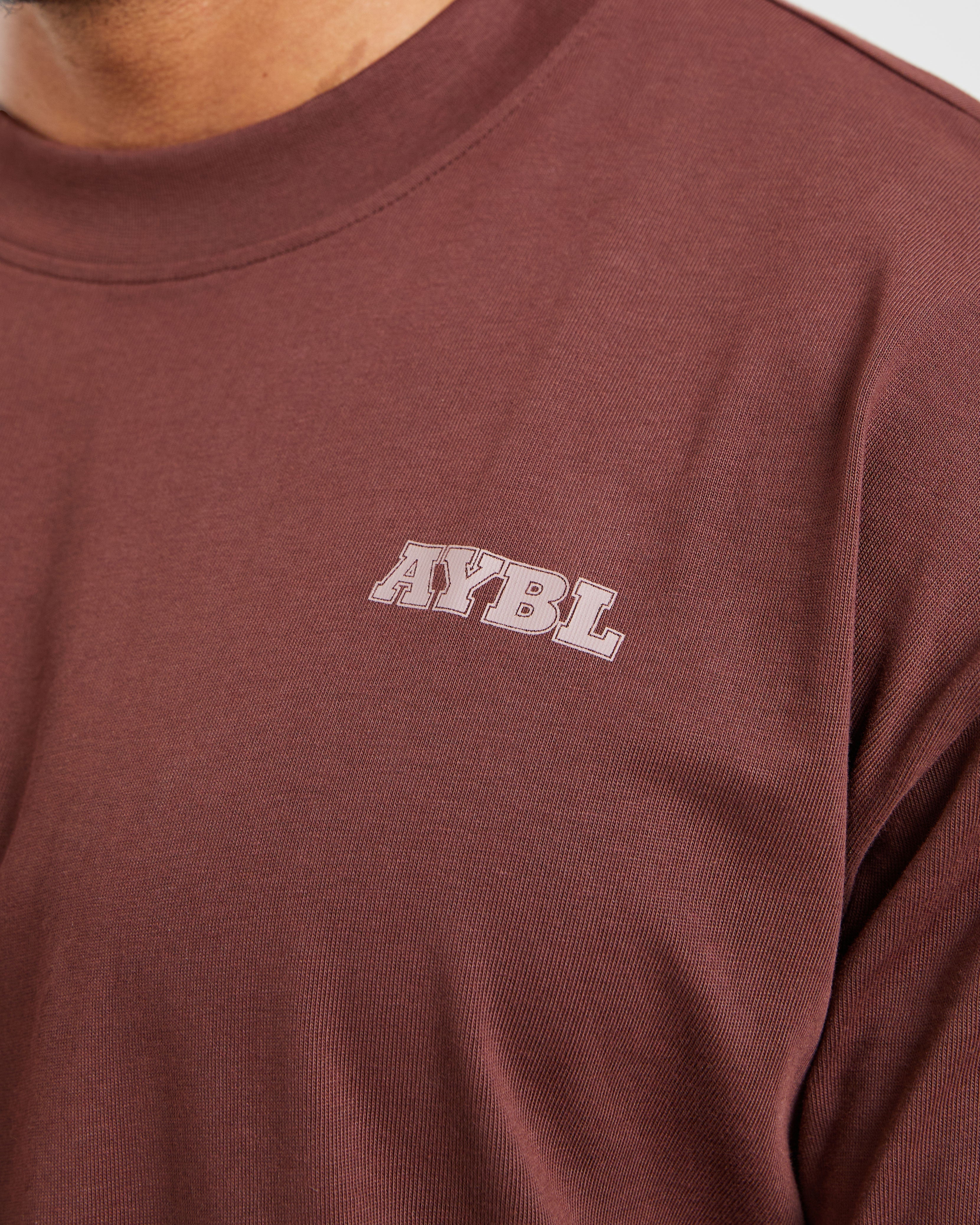 Global Oversized T Shirt - Burnt Rouge