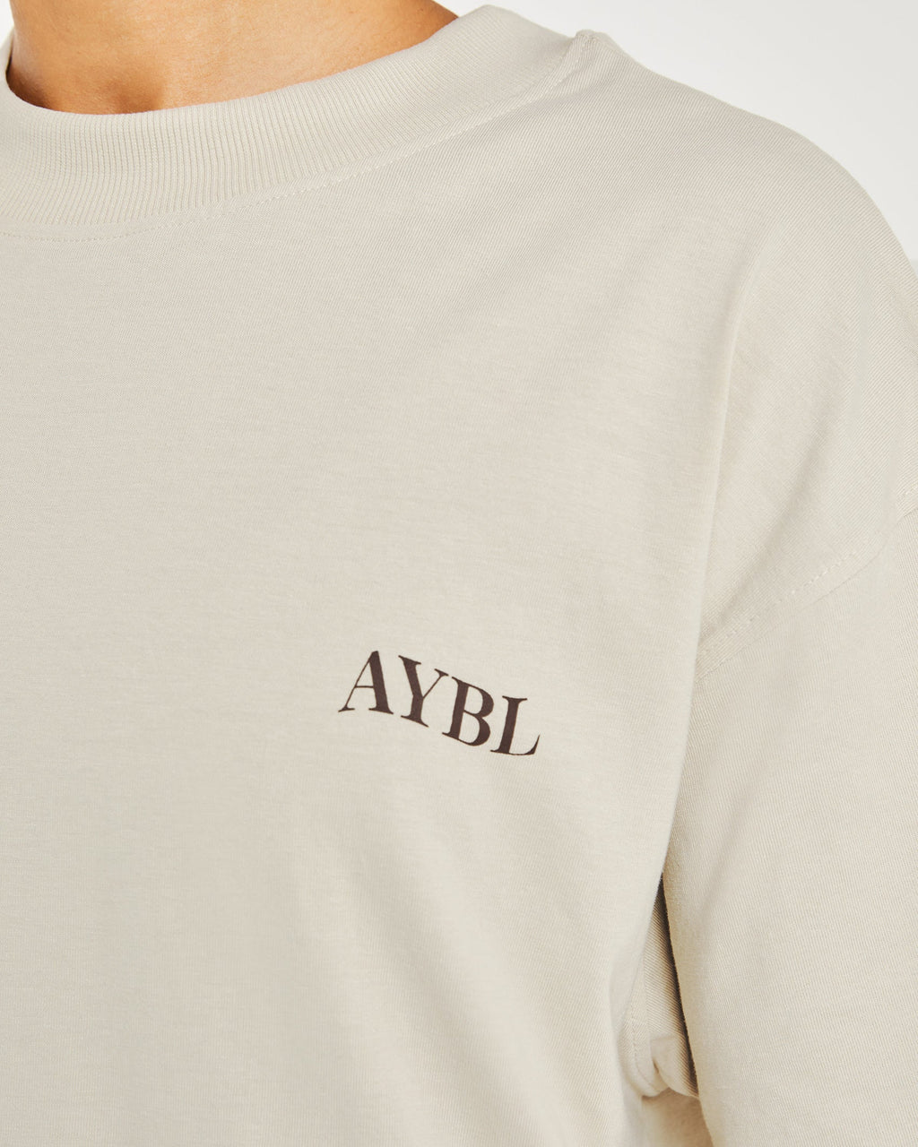 Be Good To Yourself Oversized T Shirt - Beige/Brun