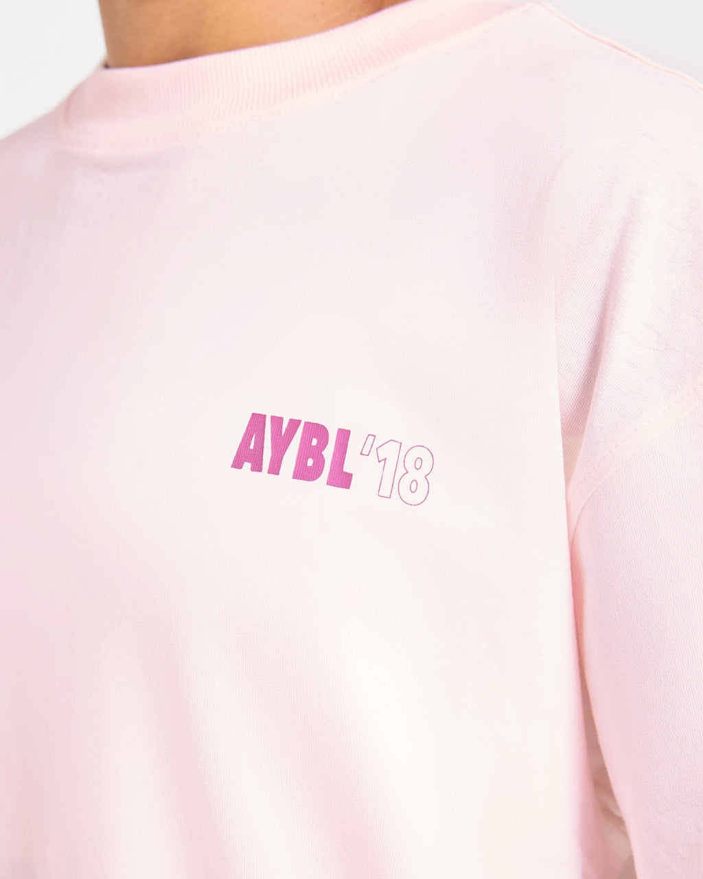 AYBL Run Oversized T Shirt - Baby Rose