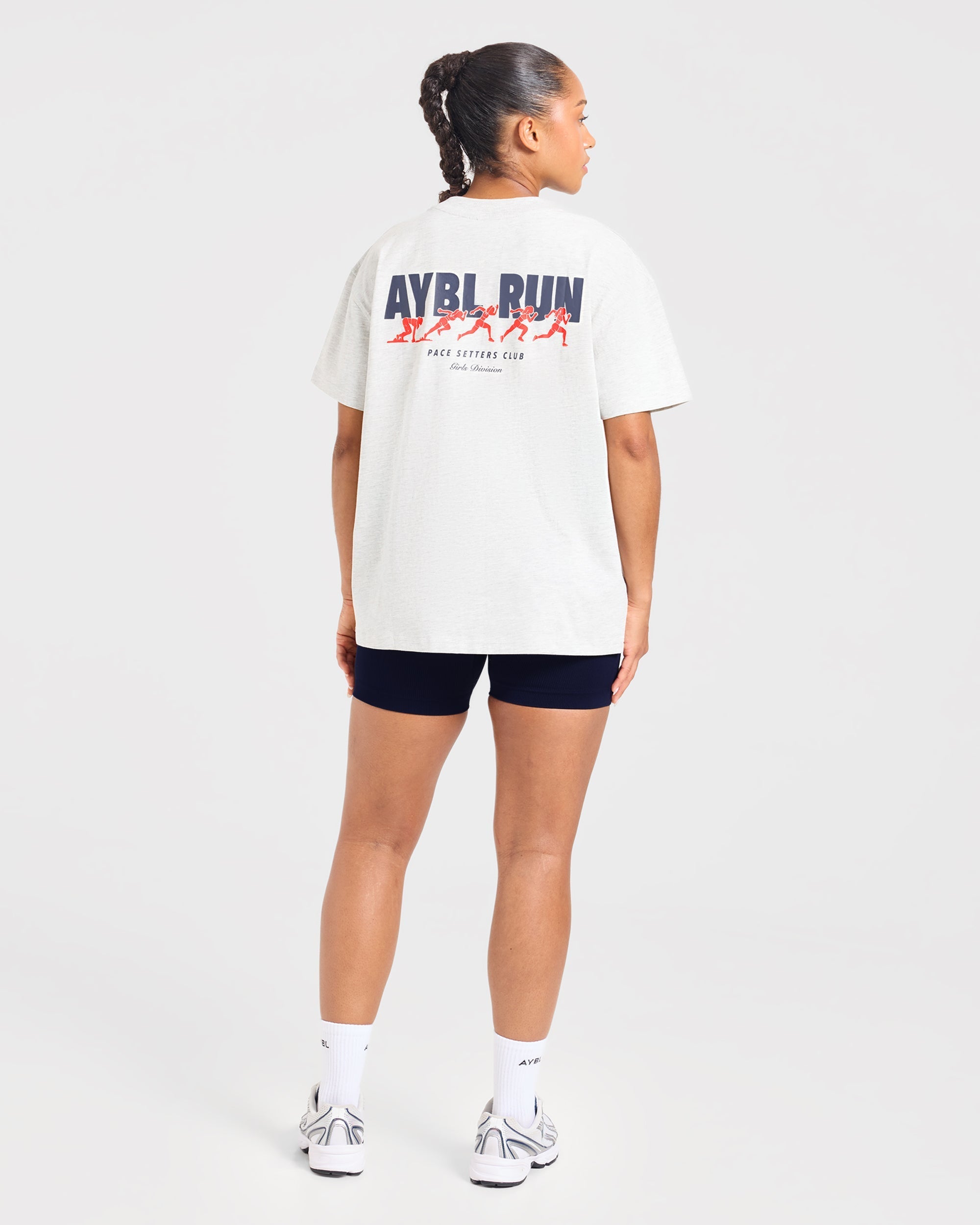 AYBL Run Oversized T Shirt - Heather Gris