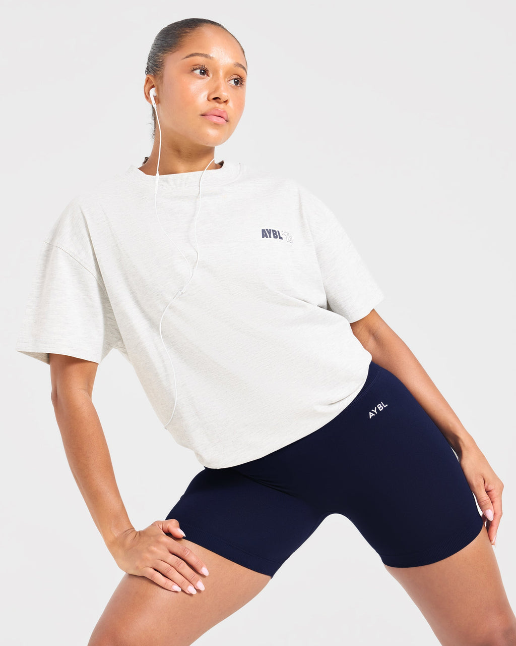 AYBL Run Oversized T Shirt - Heather Gris