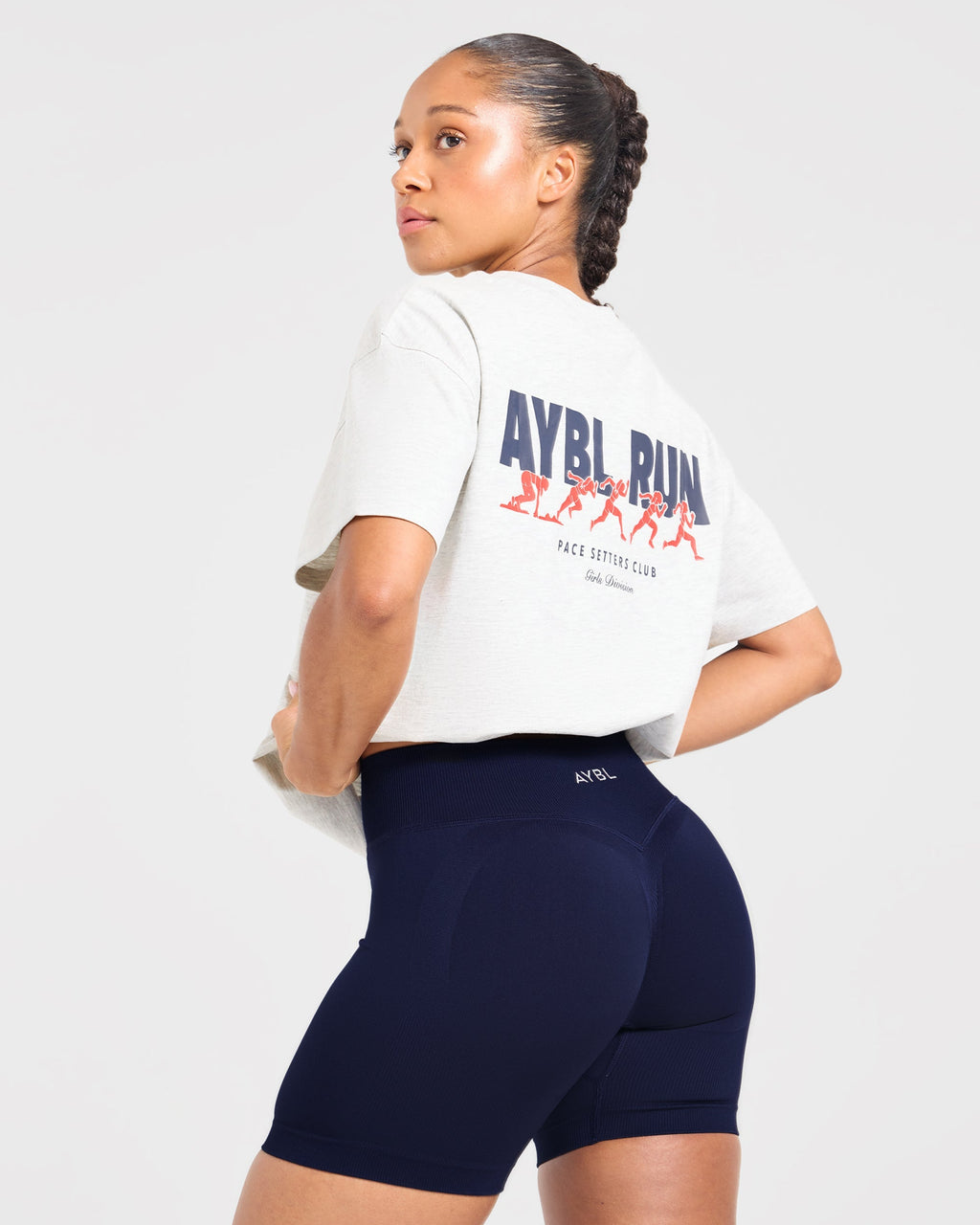 AYBL Run Oversized T Shirt - Heather Gris
