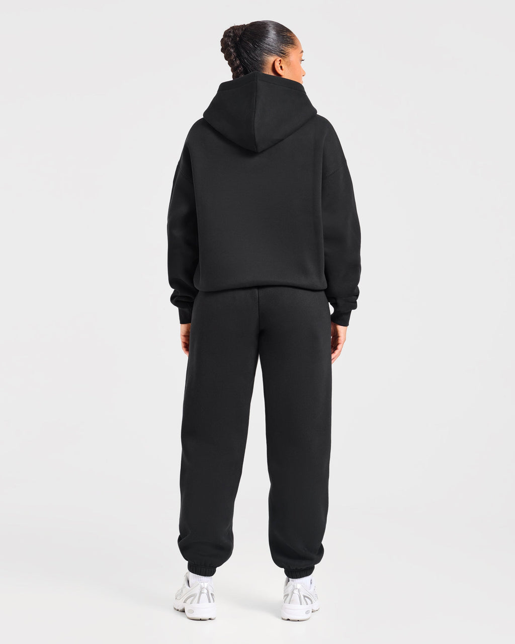 Varsity Applique Oversized Joggers - Noir