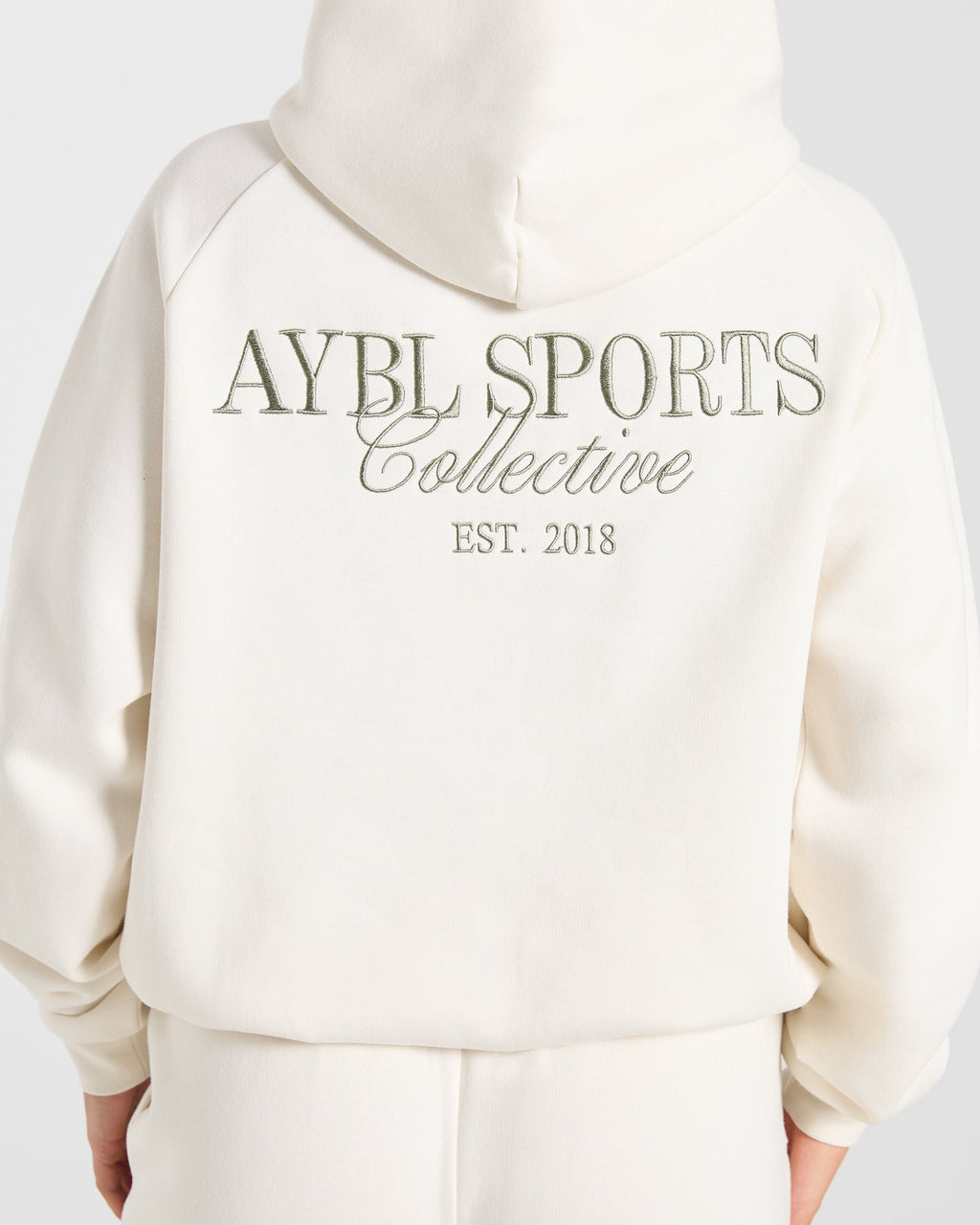 Sports Collective Oversized Hoodie - Off Off Blanc/Vert