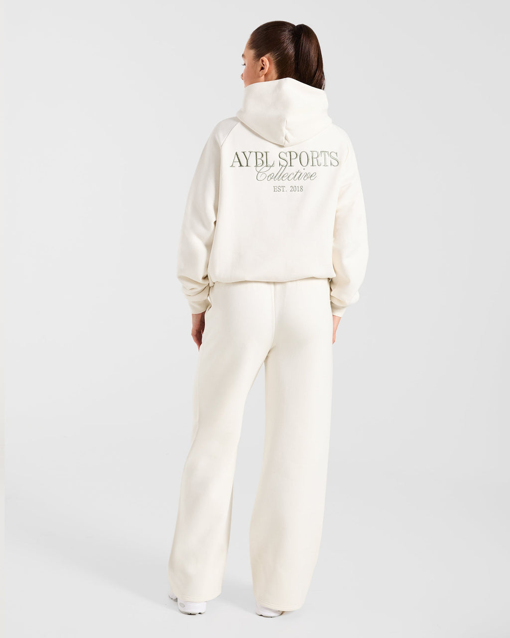 Sports Collective Oversized Hoodie - Off Off Blanc/Vert