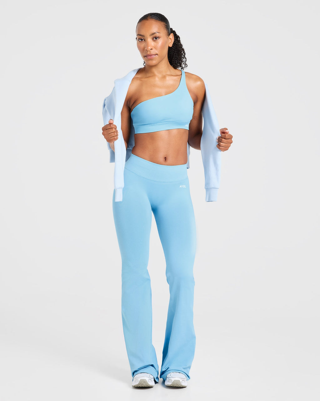 Enhance Seamless Flared Leggings - Powder Bleu
