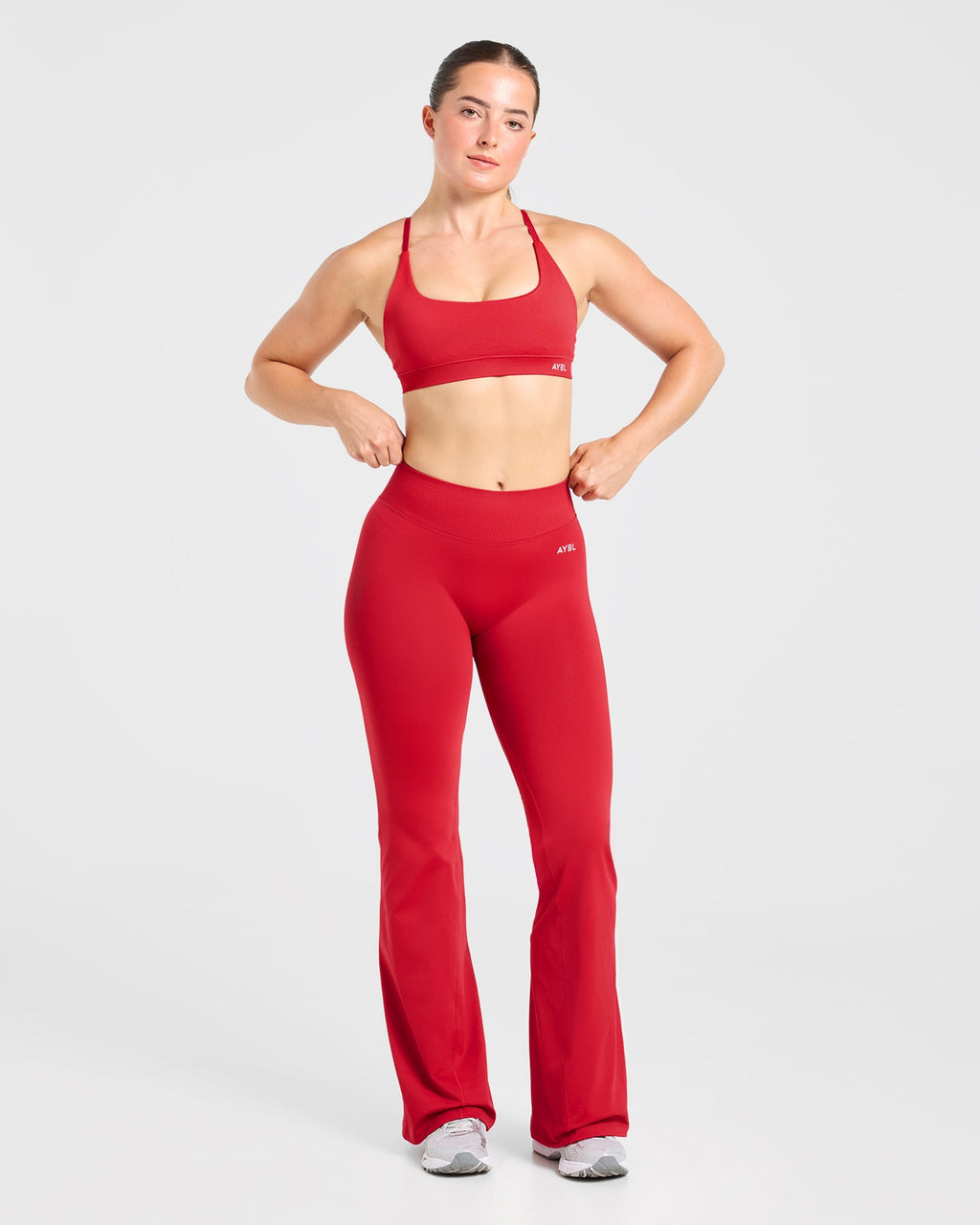 Enhance Seamless Flared Leggings - Rouge