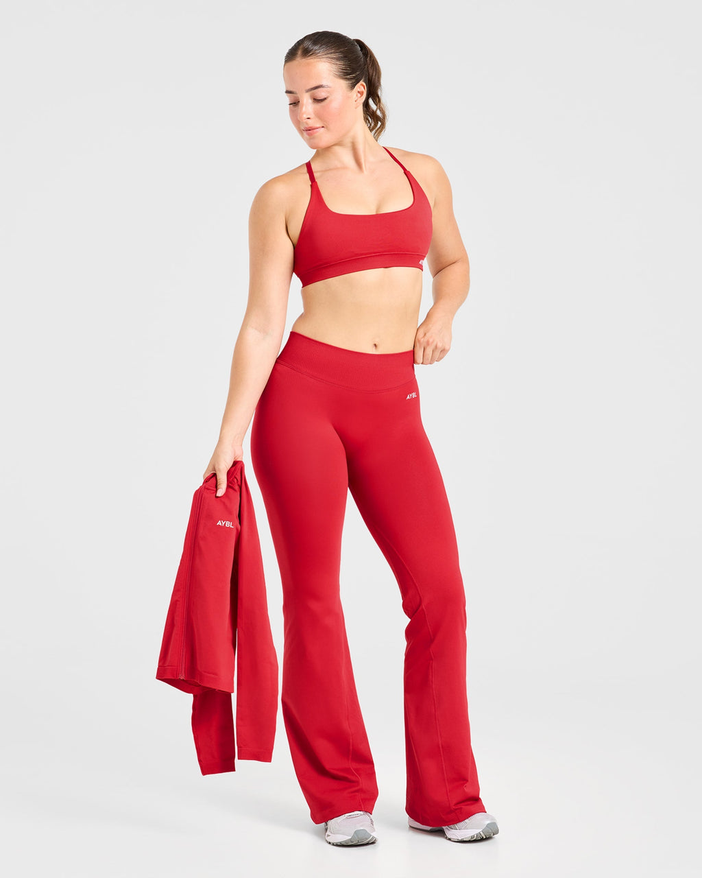 Enhance Seamless Flared Leggings - Rouge