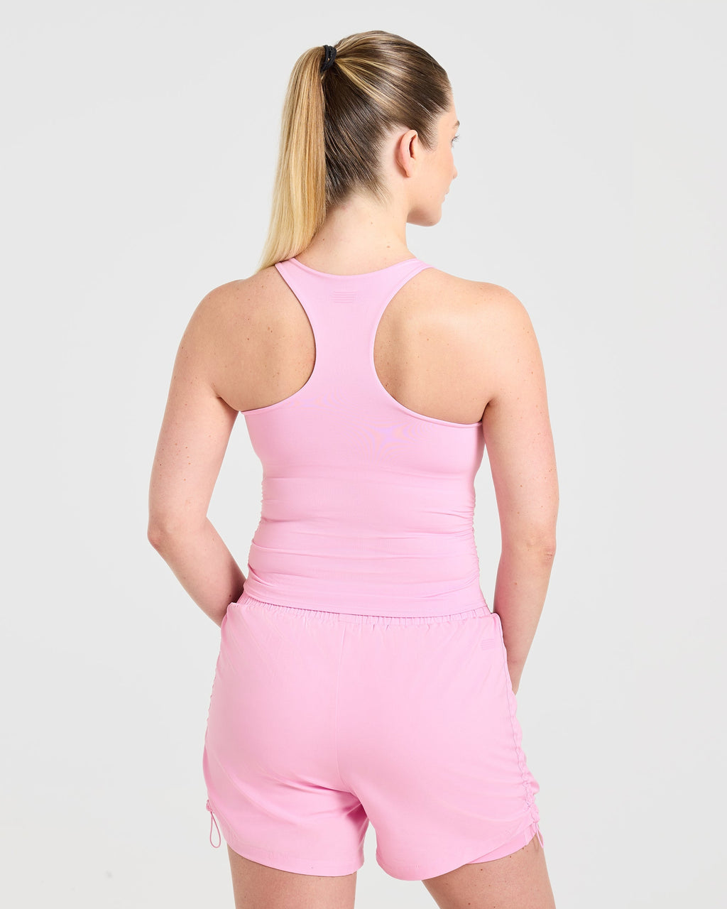 Run Ruched Tank - Spring Rose