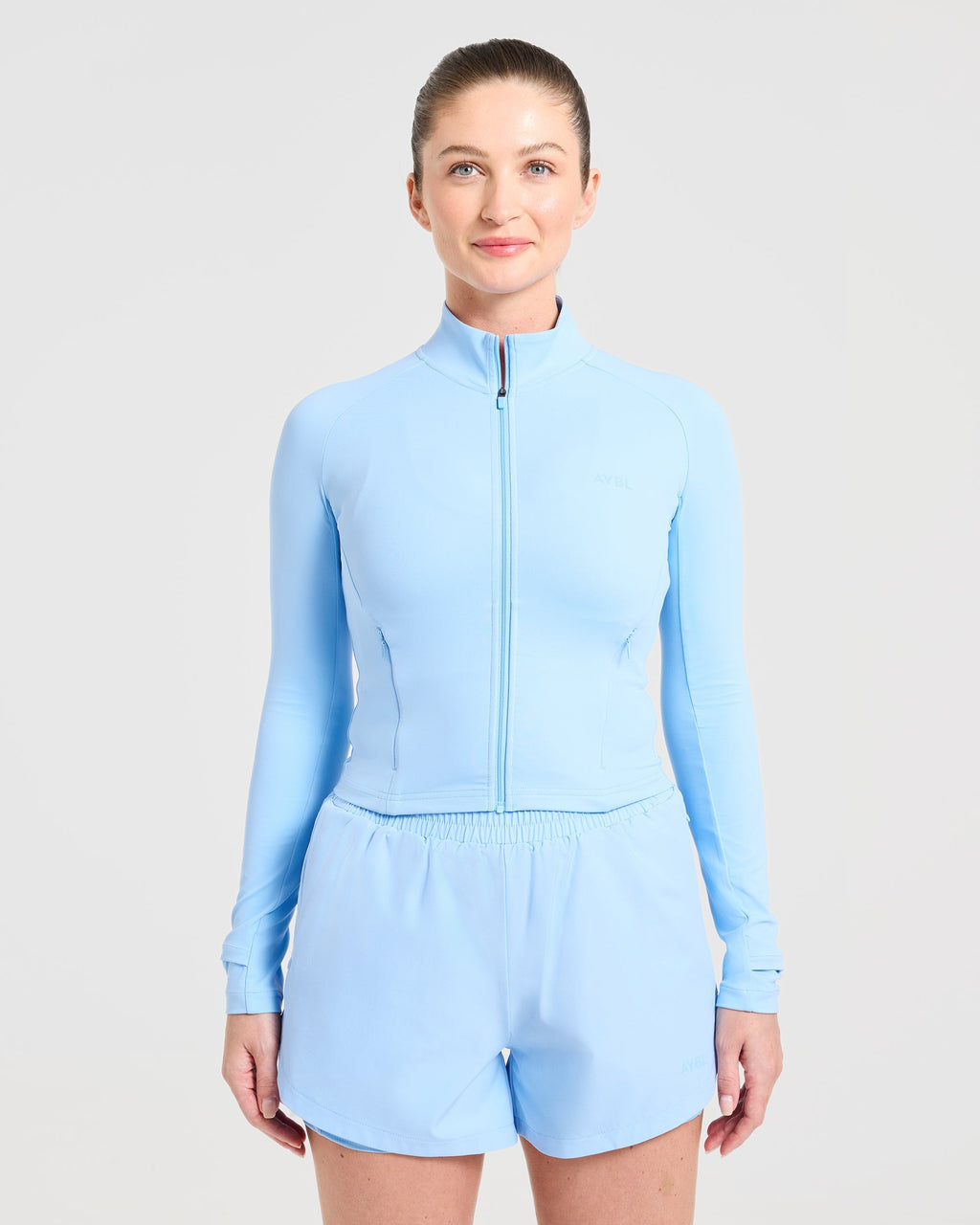 Run Zip Jacket - Spring Bleu