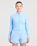 Run Zip Jacket - Spring Bleu