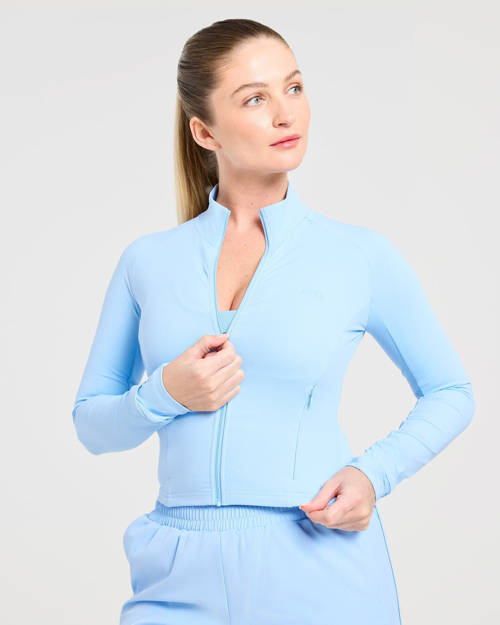 Run Zip Jacket - Spring Bleu