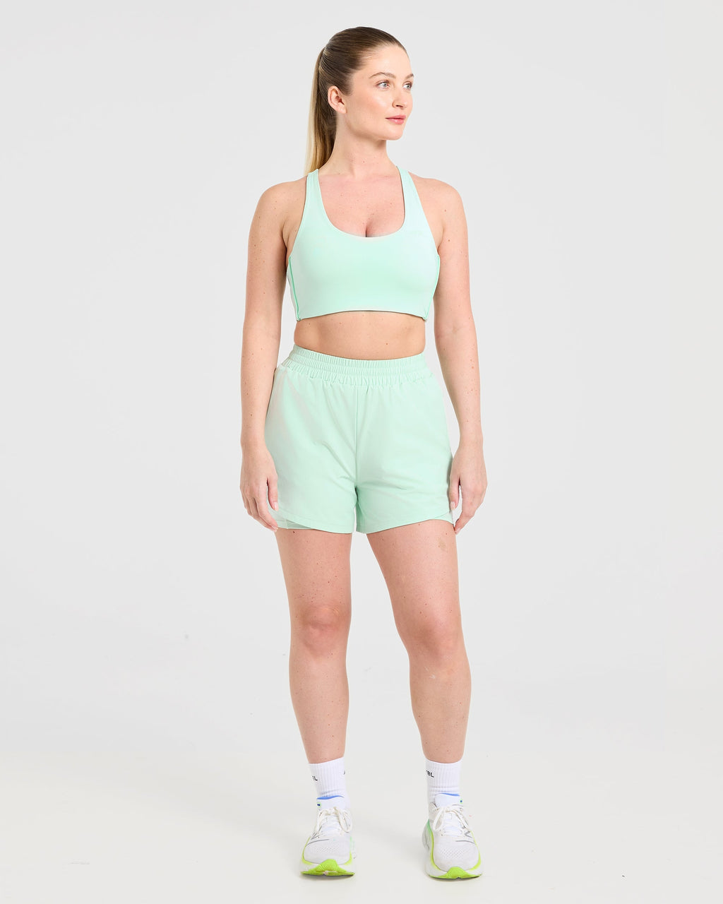 Run Sports Bra - Cool Mint