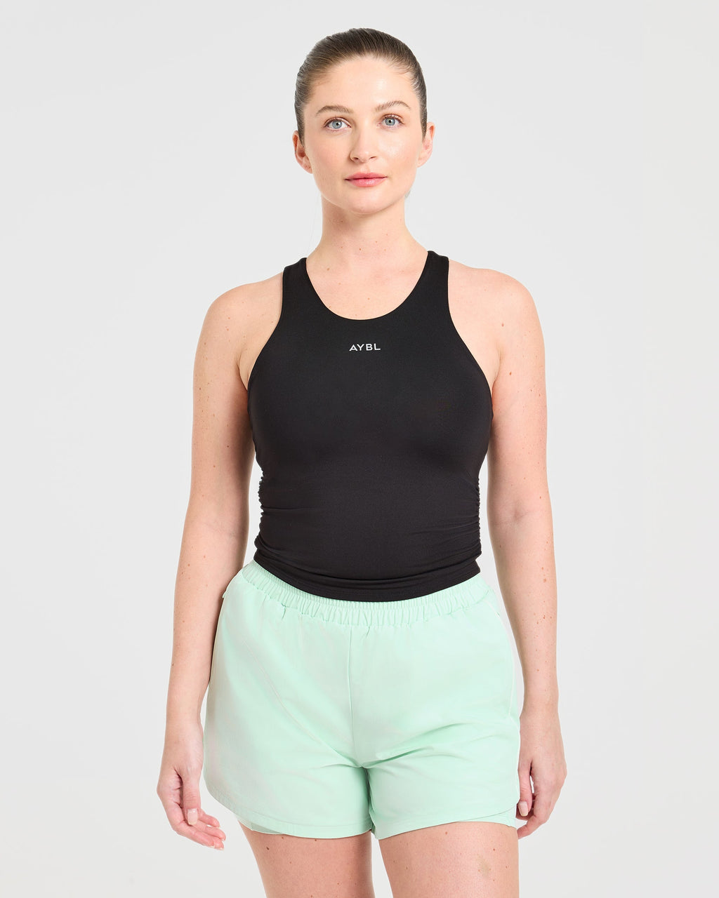Run Ruched Tank - Noir