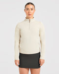 Classic 1/4 Zip Pullover - Sand
