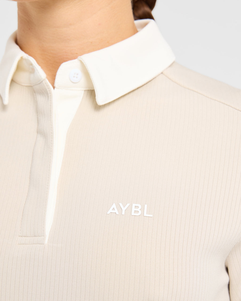 Signature Long Sleeve Polo - Sand