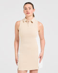 Signature Collar Dress - Sand
